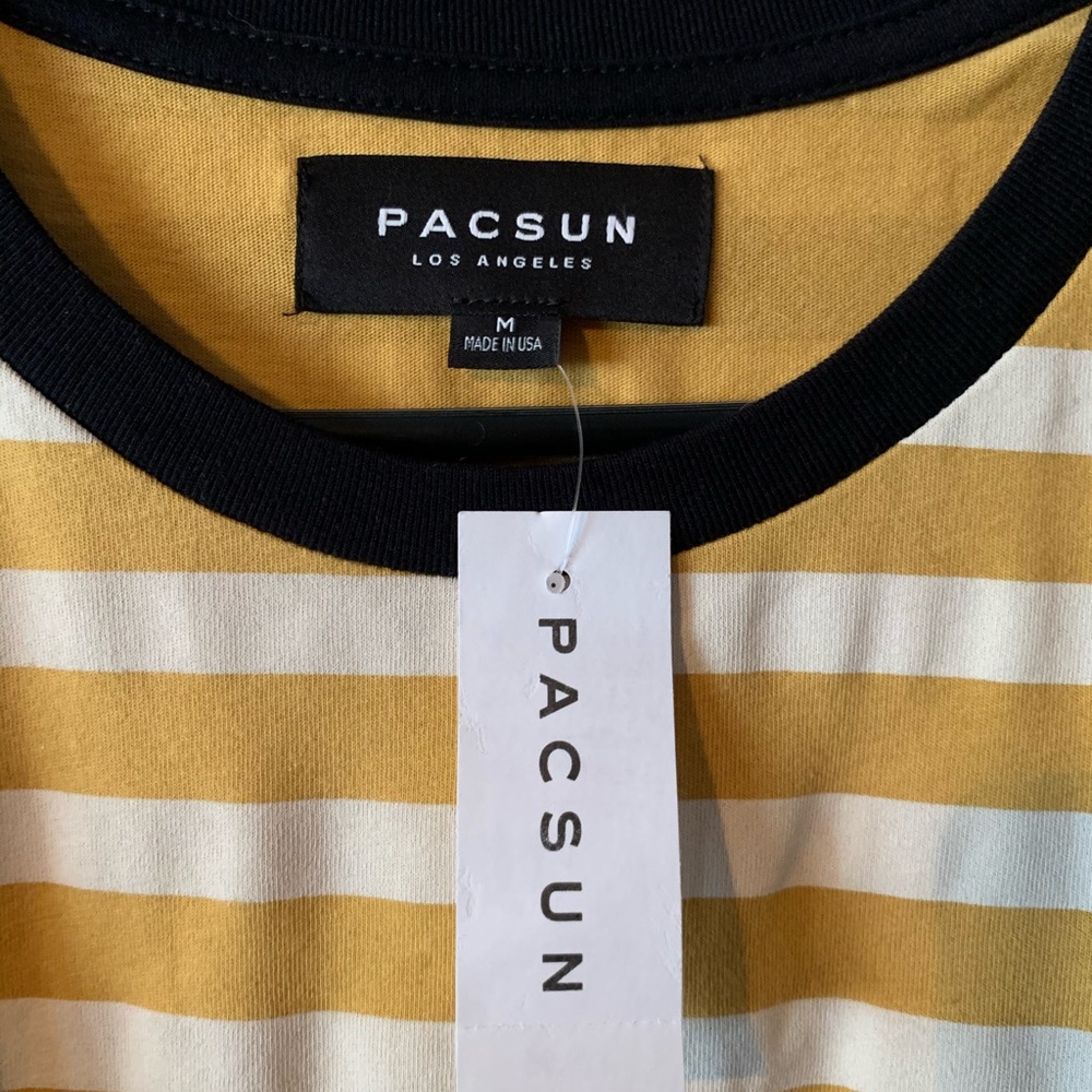 Yellow & White Stripe T-Shirt